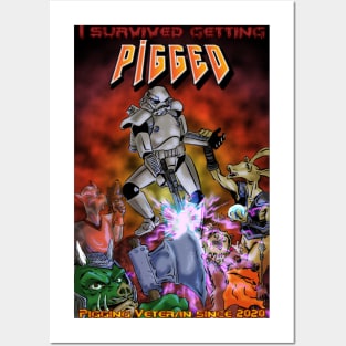 I Survived Getting PIGGED! Posters and Art